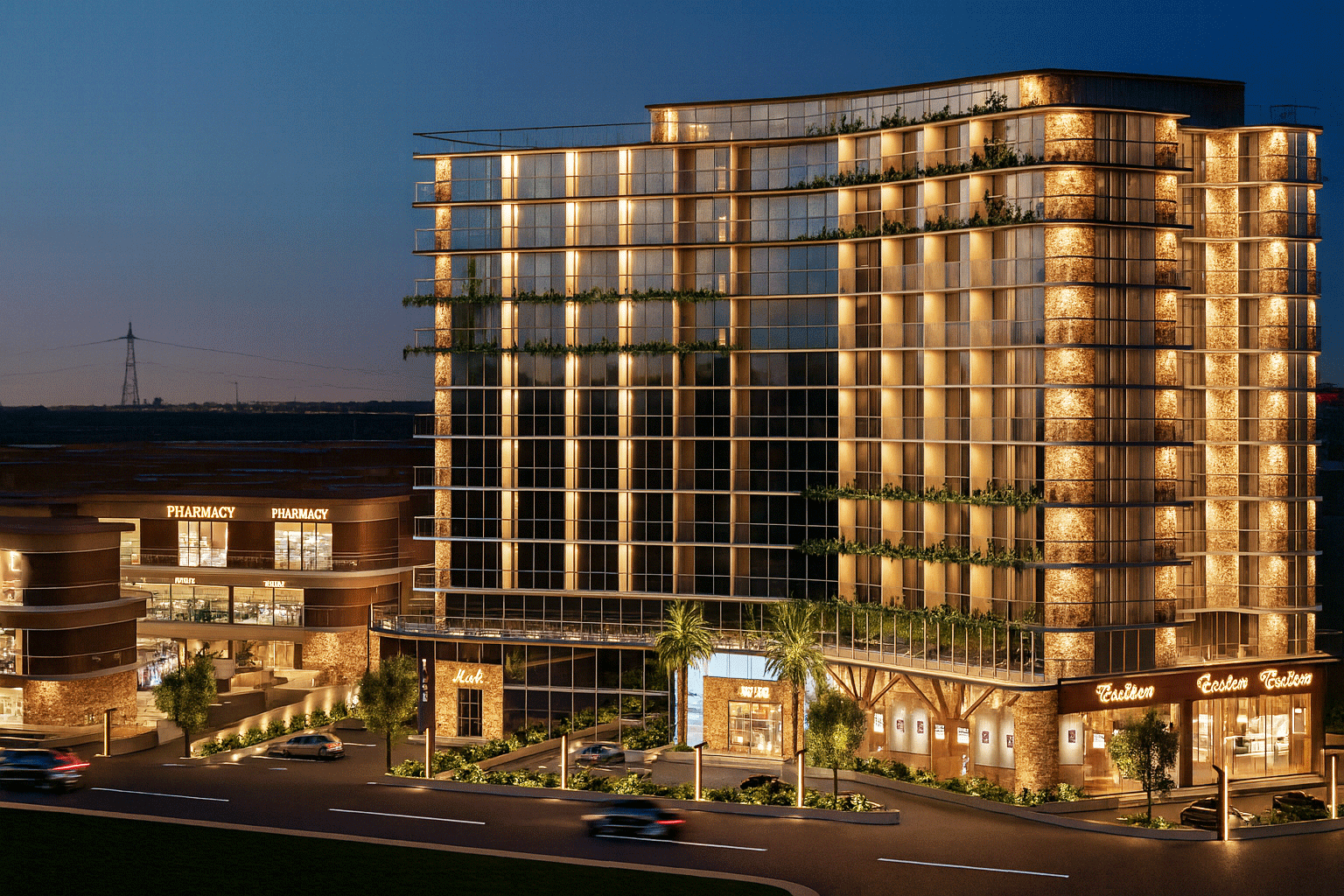 برج رسن الفندقي التجاري 